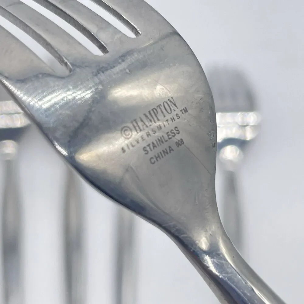 Hampton Silversmiths HSV84 Stainless Salad Forks 6 7/8” Set of 8
